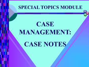 NVTI Case Notes