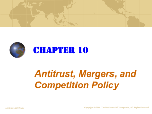 Antitrust, Mergers, and Competition Policy