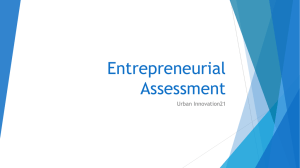 Entrepreneurial Assessment