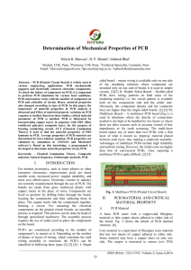 Determination of Mechanical Properties of PCB