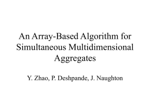 An Array-Based Algorithm for Simultaneous Multidimensional