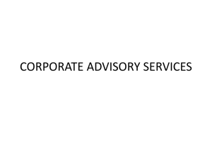 102-Corporate Advisory Services