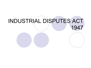 industrial dispute