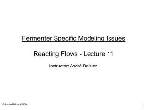 Fermenter Specific Modeling Issues
