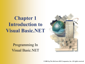 Programming in Visual Basic.NET