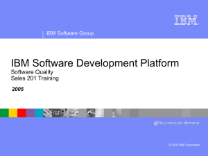 IBM Software Group Presentation Template