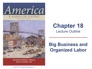 Big Business and Organized Labor - SEHS