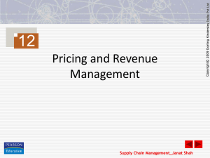 Pricing and Revenue Management