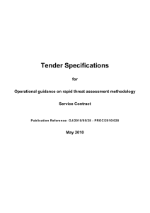 Tender Specifications