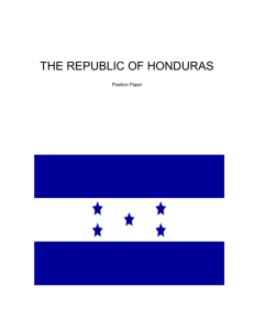 The Republic of Honduras Texas State University Page THE