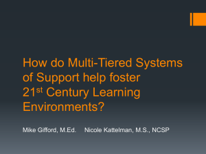 How do Multi-Tiered Systems of Support Help Foster 21st