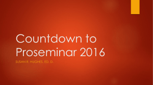 2016 Countdown to Proseminar