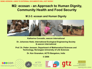 ecosan and Human Dignity