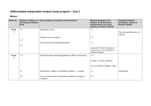 2014 Physics Unit 3 time line