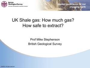 Shale gas exploration potential in the UK