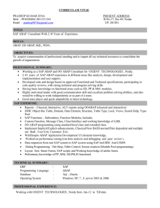 new-resume - SAP Development