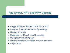 New Pap Smear Classification and HPV Diagnosis and