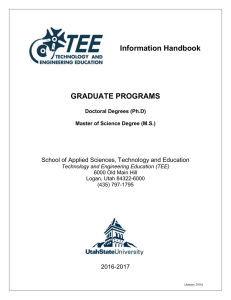 TEE M.S. Graduate Information Handbook