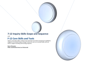 7-12 Inquiry Skills Scope and Sequence