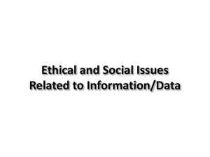 The Moral Dimensions of Information Systems Internet Challenges