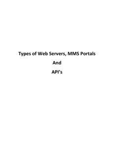 Types of Web Servers, MMS Portals