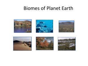 Biomes of Planet Earth