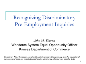Preventing Discrimination in Employment Practices - Pages