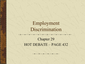 Employment Discrimination