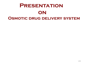 Osmotic drug delivery system