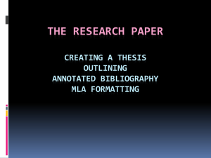 The research paper - Mrs-Wilmarths-Wiki