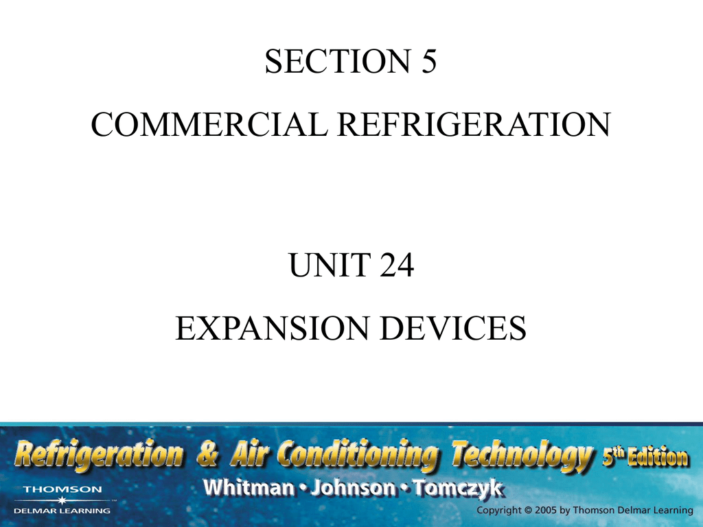 Unit 24 Expansion devices