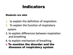 1.5 respiratory system