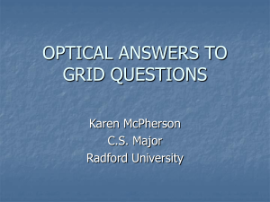 optical answers to grid questions