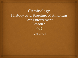 Lesson 5 Criminology History and structure (Blanks)