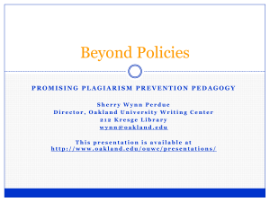 Beyond Policies - Oakland University