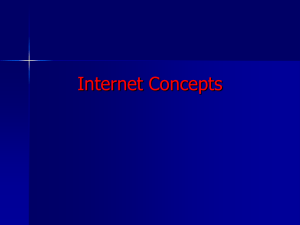 Chapter 1 Internet Concepts