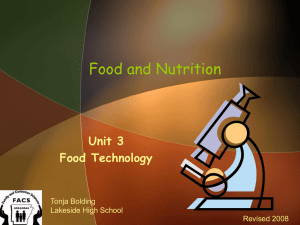 Food and Nutrition - Norfork-FACS