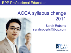 ACCA and CIMA courses