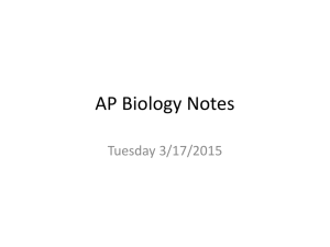 AP Biology Notes tues 317