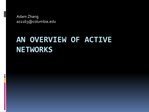 Active Network Research: A Survey