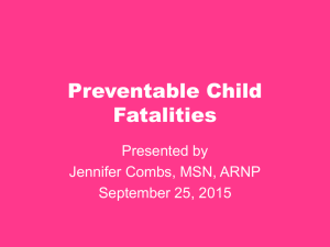 Child fatalities - Healthy Mothers, Healthy Babies Coalition of