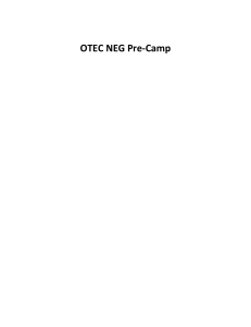 OTEC NEG Pre-Camp - Open Evidence Project