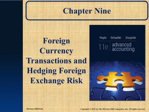 Foreign Currency Transactions and Hedging Foreign Exchange Risk