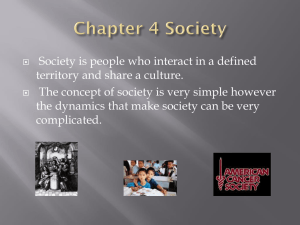 Chapter 4 Society - sociology1-2