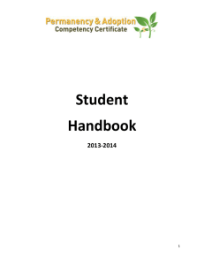 Student Handbook 2013-2014 - Center for Advanced Studies in