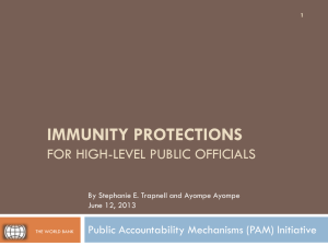 Immunity Protections