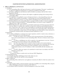 CHAPTER SEVENTEEN PERSONNEL ADMINISTRATION Officers