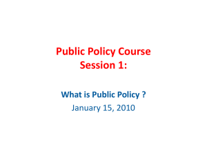 What is Policy? - openpolicyontario