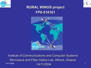 RURAL WINGS project FP6