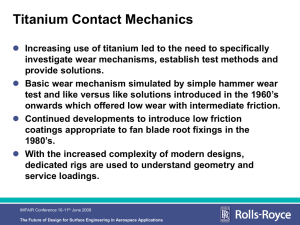 Titanium Contact Mechanics - The Institute of Materials Finishing